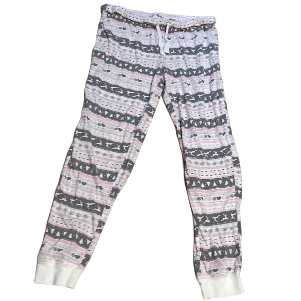 Women's Holiday Print Pyjama Bottoms Size Medium